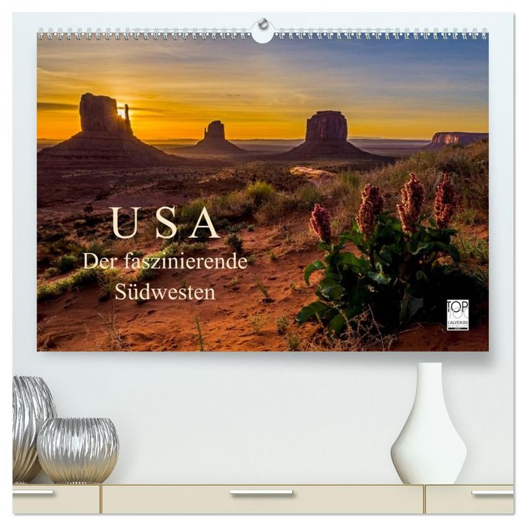 Produktbild: USA Der faszinierende S&uuml;dwesten (hochwertiger Premium Wandkalender 2026 DIN A2 quer), Kunstdruck in Hochglanz