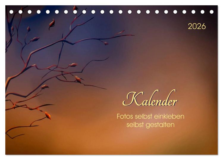 Produktbild: Kalender, Fotos selbst einkleben, selbst gestalten (Tischkalender 2026 DIN A5 quer), CALVENDO Monatskalender