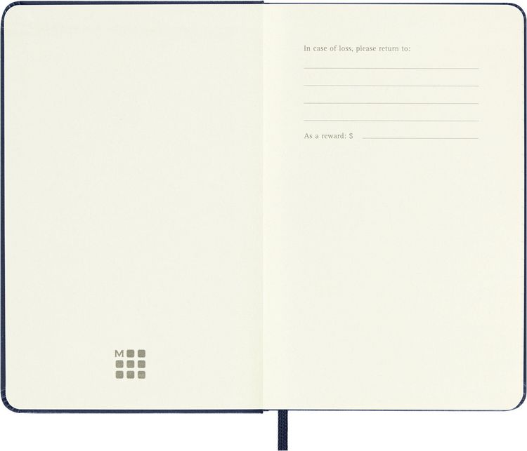Produktbild: Moleskine 12 Monate Tageskalender 2027, Pocket/A6, 1 Tag = 1 Seite, Fester Einband, Saphir