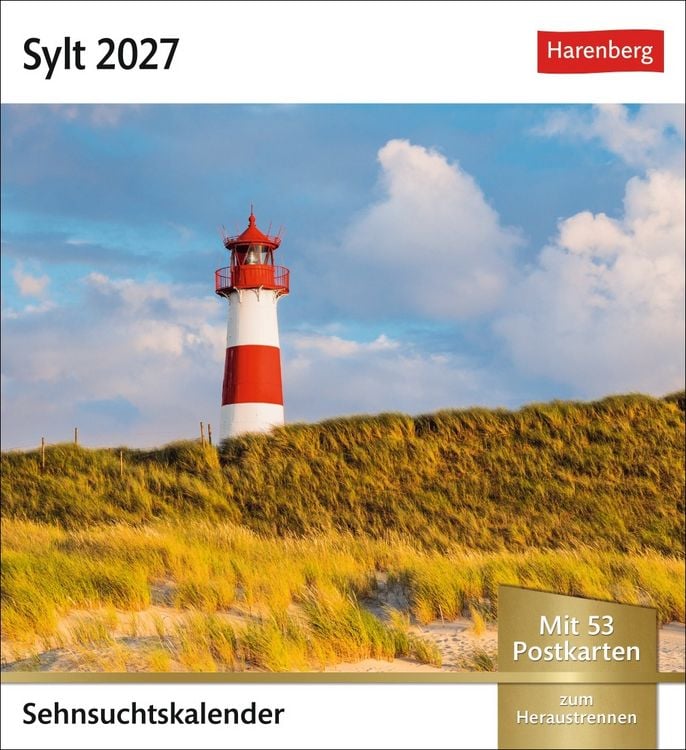Produktbild: Sylt Sehnsuchtskalender 2027 - Wochenkalender mit 53 Postkarten