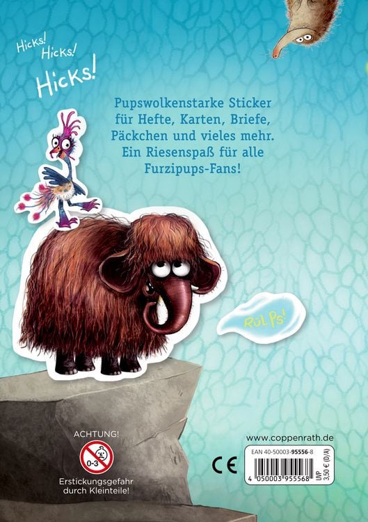 Produktbild: Furzipups, der Knatterdrache - Stickerheft