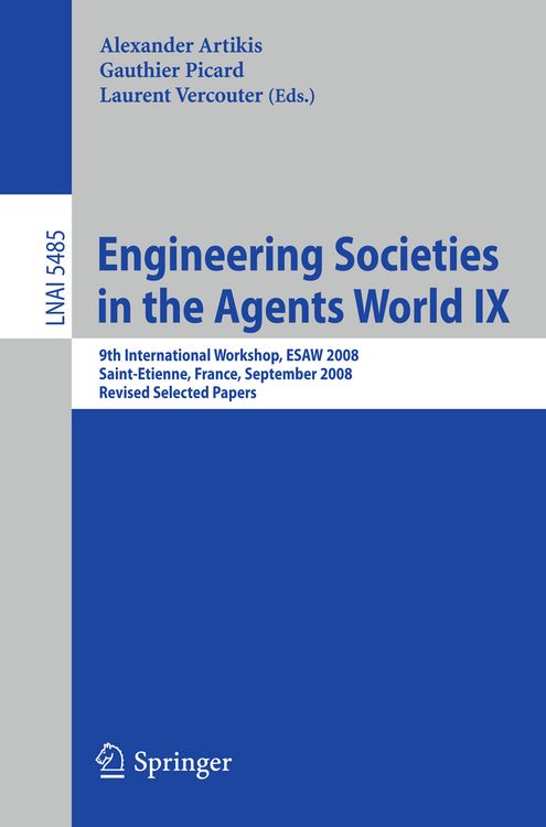 Produktbild: Engineering Societies in the Agents World IX