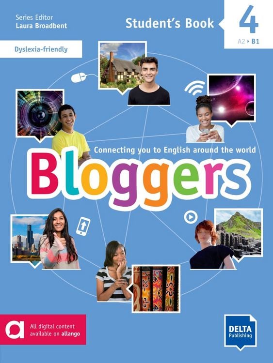 Produktbild: Bloggers 4 A2 - B1 / Student's Book + Delta Augmented
