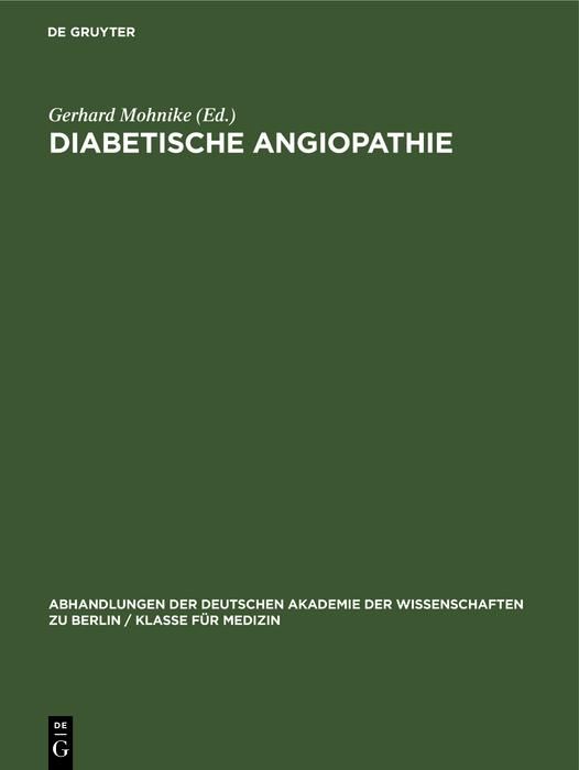 Produktbild: Diabetische Angiopathie