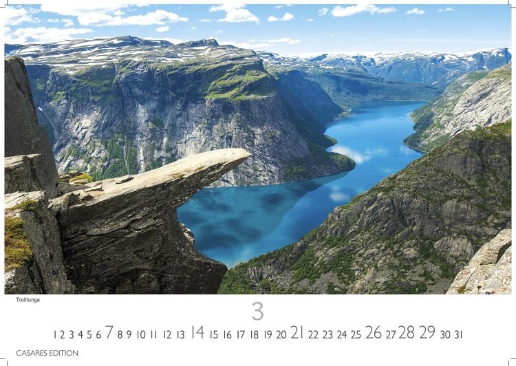 Produktbild: Norwegen Kalender 2027 &ndash; Wandkalender | Fotokalender Nordeuropa 35x50cm Grosses Format - Mit 12 atemberaubenden Norwegen-Fotografien, die die Sch&ouml;nheit der norwegischen Natur festhalten