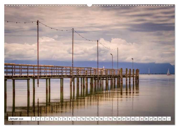 Produktbild: Chiemsee-Romantik (hochwertiger Premium Wandkalender 2026 DIN A2 quer), Kunstdruck in Hochglanz