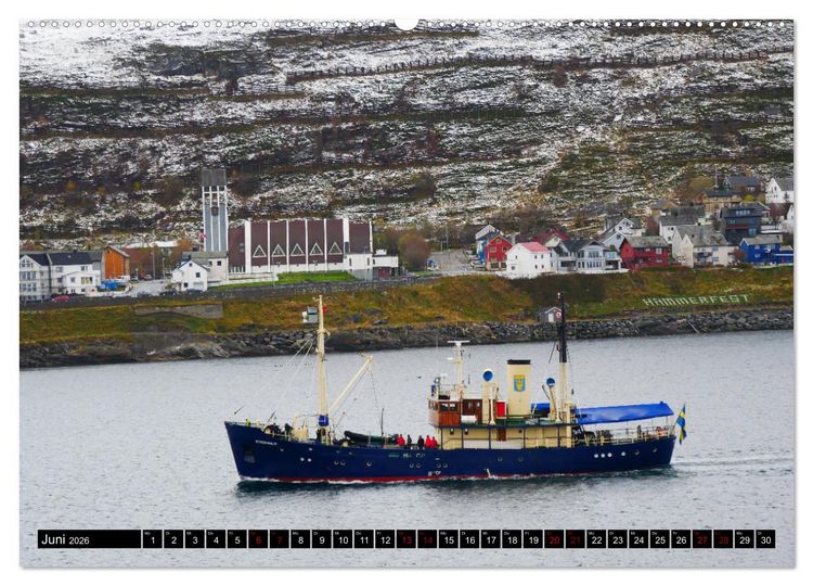 Produktbild: Bergen - Kirkenes - Bergen mit dem Postschiff (hochwertiger Premium Wandkalender 2026 DIN A2 quer), Kunstdruck in Hochglanz