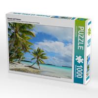 Produktbild: CALVENDO Puzzle Strand mit Palmen 1000 Teile Lege-Gr&ouml;&szlig;e 64 x 48 cm Foto-Puzzle Bild von iPics Photography