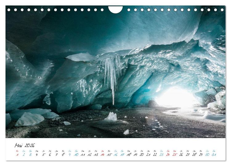 Produktbild: Eiswelten Morteratsch (Wandkalender 2026 DIN A4 quer), CALVENDO Monatskalender