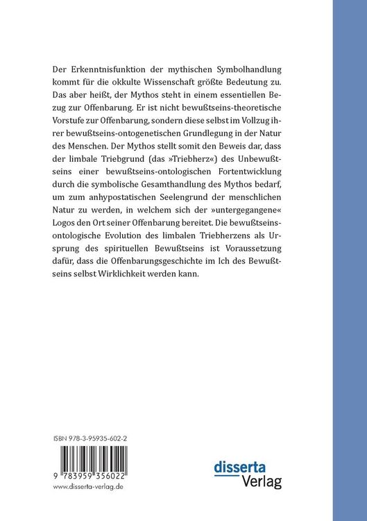 Produktbild: Grundlagen der okkulten Bewu&szlig;tseinslehre. Die offenbarungsgeschichtliche Vernunft des Mythos