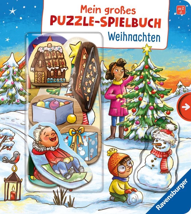 Produktbild: Mein großes Puzzle-Spielbuch - Weihnachten