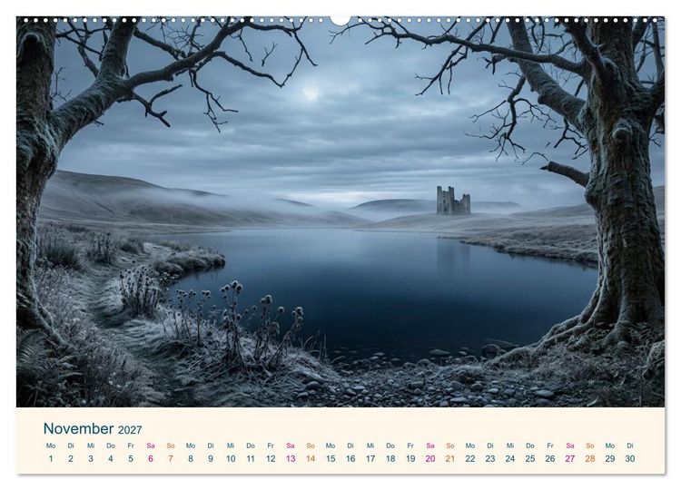 Produktbild: Geografie der Seele - Gef&uuml;hle als Landschaften (hochwertiger Premium Wandkalender 2027 DIN A2 quer), Kunstdruck in Hochglanz