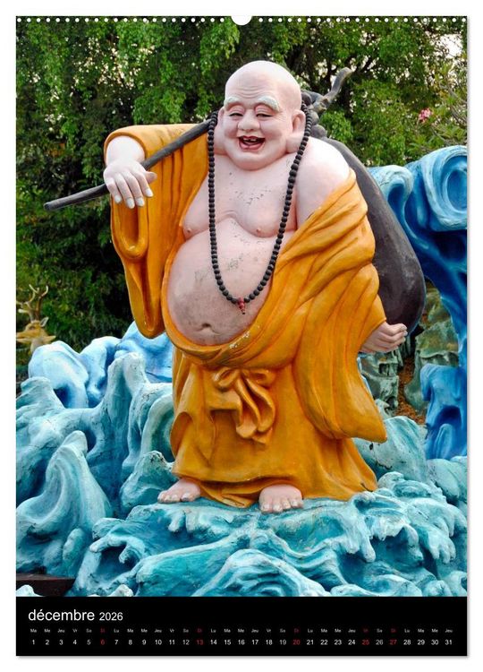 Produktbild: Bouddha Portraits du Sage (Calendrier mural 2026 DIN A2 horizontal) calendrier de bureau