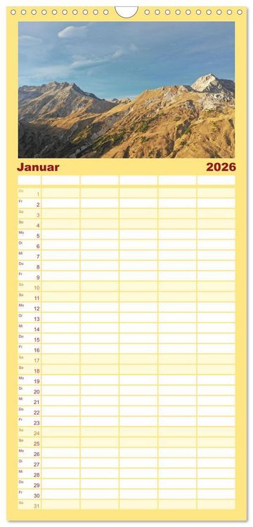 Produktbild: Familienplaner 2026 - Armenien - Ein wundersch&ouml;nes Naturerlebnis. mit 5 Spalten (Wandkalender, 21 x 45 cm) CALVENDO
