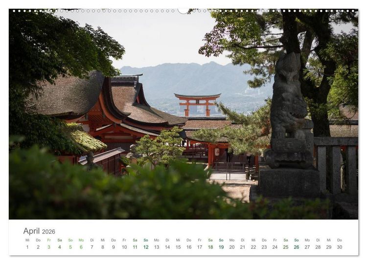 Produktbild: Japan - Orte der Stille (hochwertiger Premium Wandkalender 2026 DIN A2 quer), Kunstdruck in Hochglanz