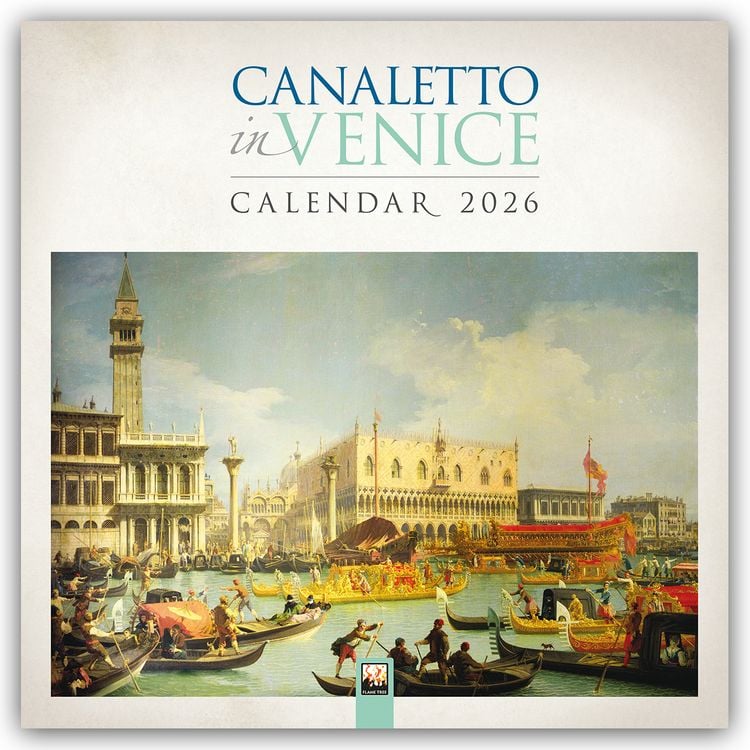 Produktbild: Canaletto in Venedig 2026 – Original Flame Tree Publishing-Kalender [Kalender]