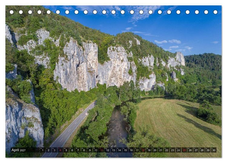 Produktbild: Mein Donautal aus der Luft (Tischkalender 2027 DIN A5 quer), CALVENDO Monatskalender