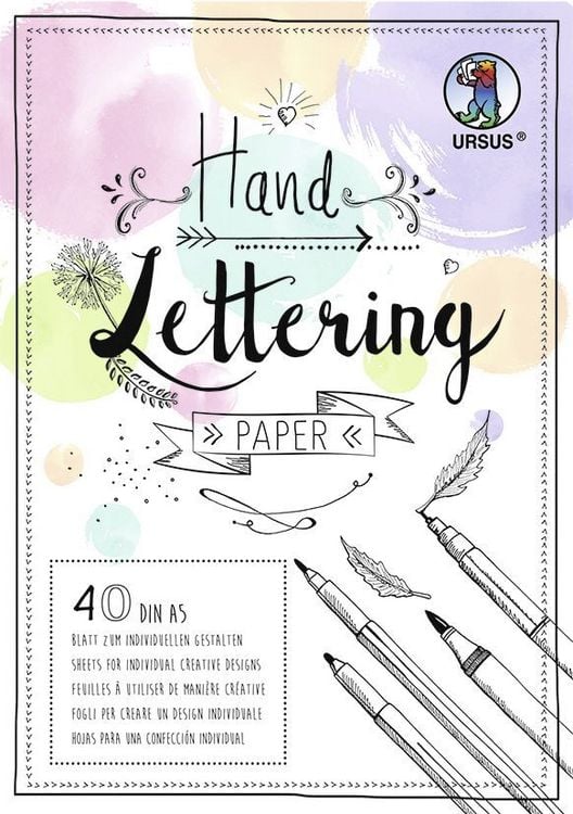 Produktbild: Handlettering-Block "Pastell-Mix", DIN A5