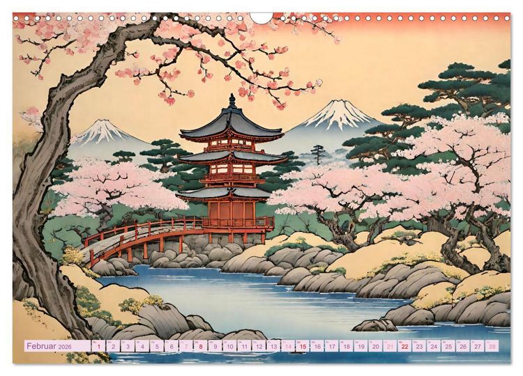 Produktbild: Hanami in Japan (Wandkalender 2026 DIN A3 quer), CALVENDO Monatskalender