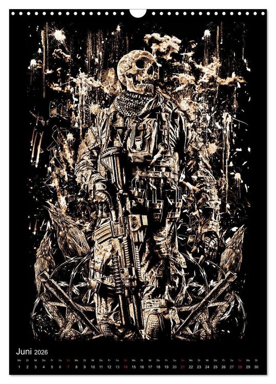 Produktbild: BLOODBOY/WAR ILLUSTRATION (Wandkalender 2026 DIN A3 hoch), CALVENDO Monatskalender