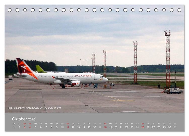 Produktbild: Flugzeuge im Auge der Kamera (Tischkalender 2026 DIN A5 quer), CALVENDO Monatskalender