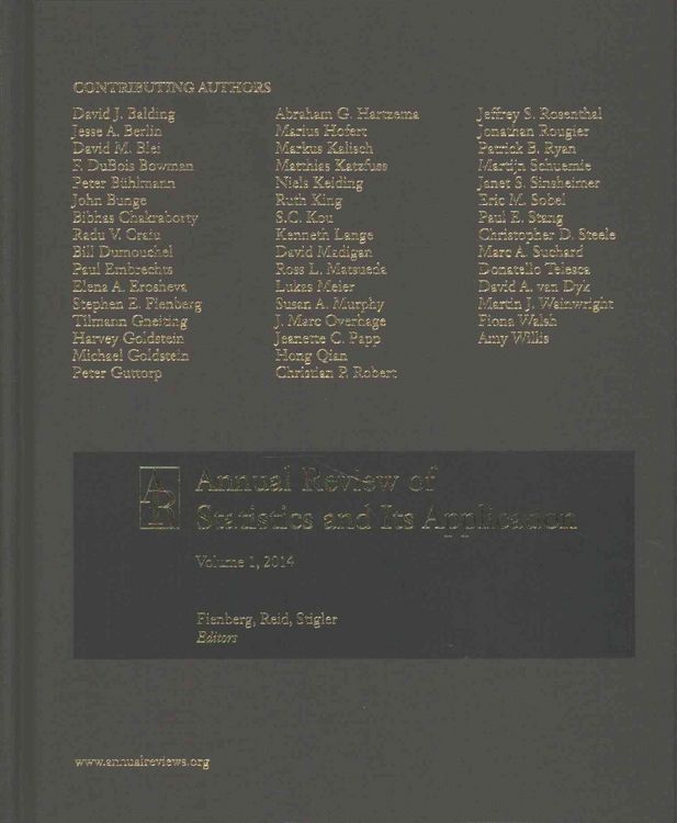 Produktbild: Annual Reviews of Statistics and its Application