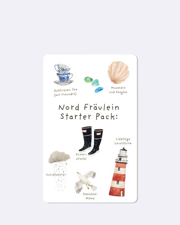 Produktbild: Lunacard Postkarte *Nordfr&auml;ulein