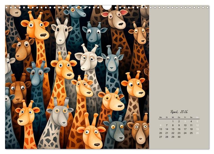 Produktbild: Tierisches Gewimmel (Wandkalender 2026 DIN A3 quer), CALVENDO Monatskalender