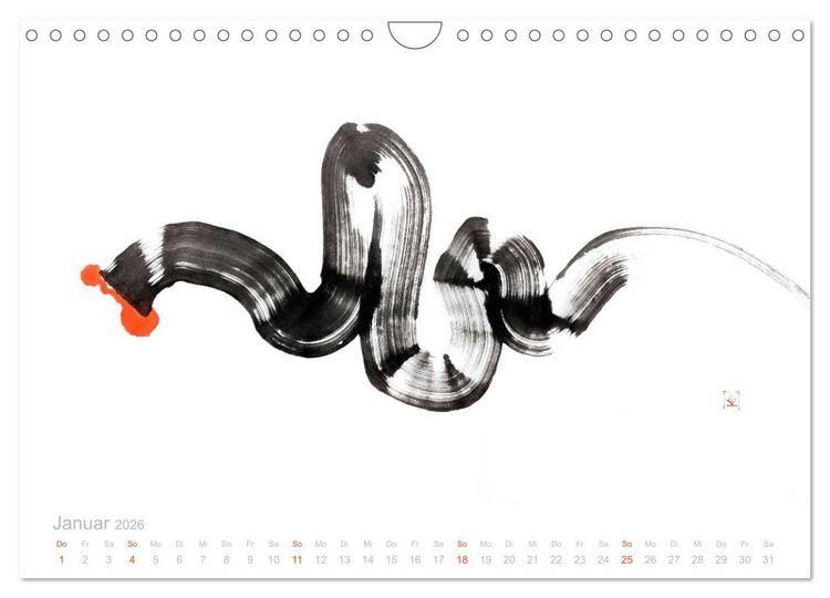 Produktbild: Simply Black and White/ Einfach Schwarz und Weiss - Kunst (Wandkalender 2026 DIN A4 quer), CALVENDO Monatskalender