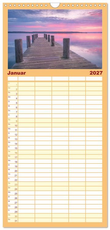 Produktbild: Familienplaner 2027 - Willkommen im Saalekreis mit 5 Spalten (Wandkalender, 21 x 45 cm) CALVENDO