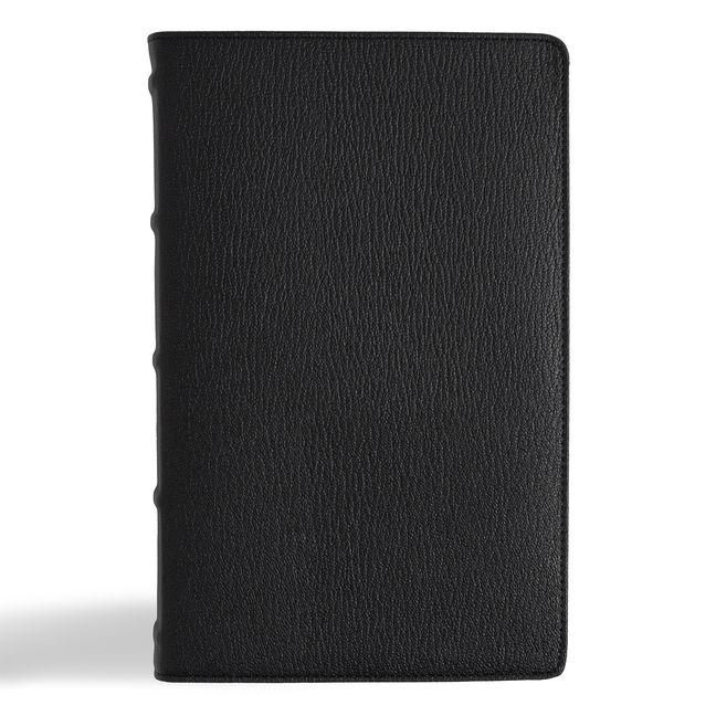 Produktbild: NASB Single-Column Personal Size Bible, Holman Handcrafted Collection, Black Premium Goatskin