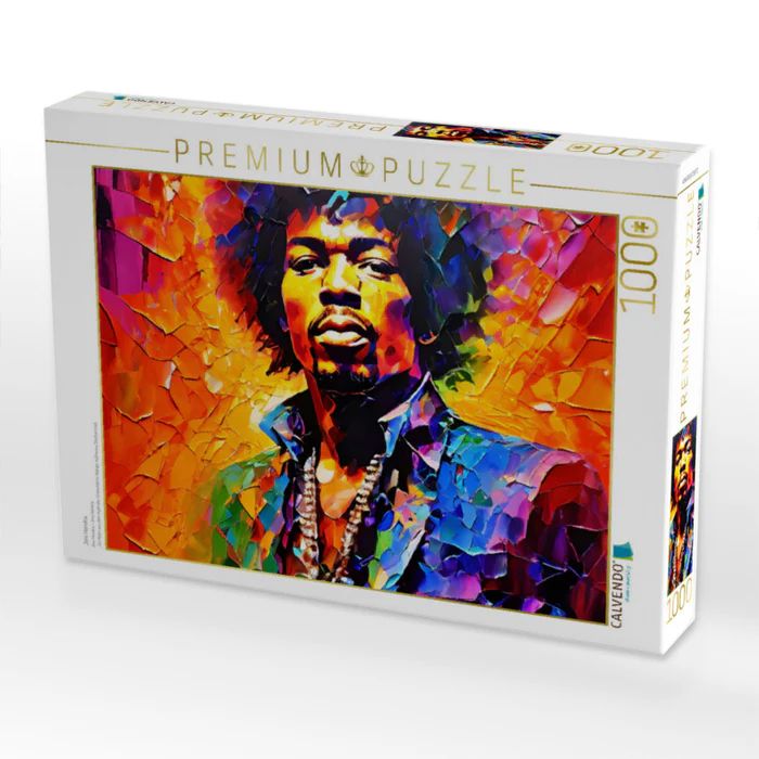 Produktbild: CALVENDO Puzzle Jimi Hendrix | 1000 Teile Lege-Gr&ouml;&szlig;e 64x48cm Foto-Puzzle f&uuml;r gl&uuml;ckliche Stunden
