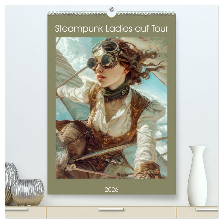 Produktbild: Steampunk Ladies auf Tour (hochwertiger Premium Wandkalender 2026 DIN A2 hoch), Kunstdruck in Hochglanz