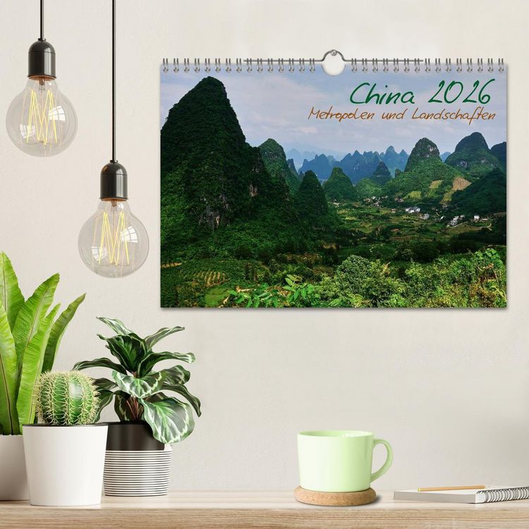 Produktbild: China 2026 - Metropolen und Landschaften (Wandkalender 2026 DIN A4 quer), CALVENDO Monatskalender