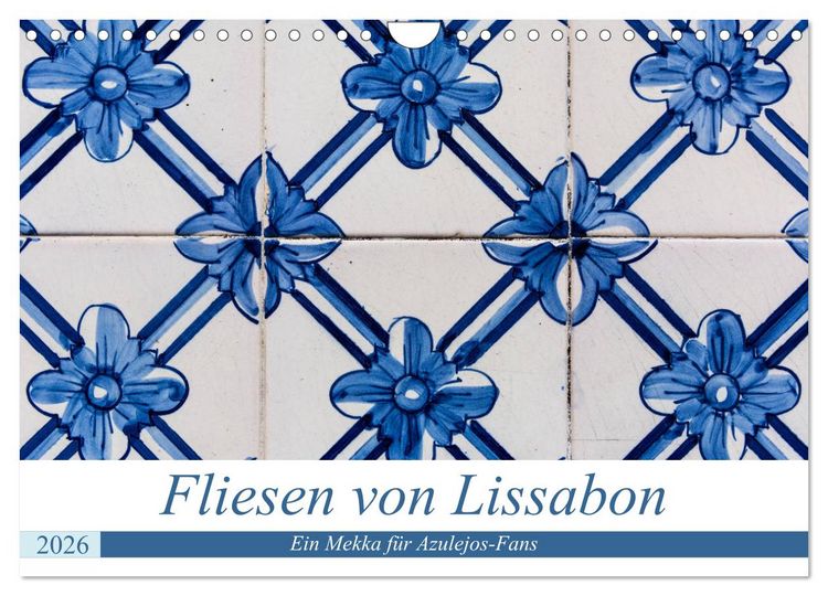 Produktbild: Fliesen von Lissabon (Wandkalender 2026 DIN A4 quer), CALVENDO Monatskalender