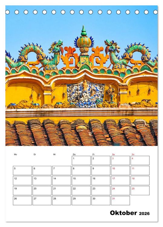 Produktbild: Ho-Chi-Minh-Stadt - die sch&ouml;nsten Sehensw&uuml;rdigkeiten (Tischkalender 2026 DIN A5 hoch), CALVENDO Monatskalender