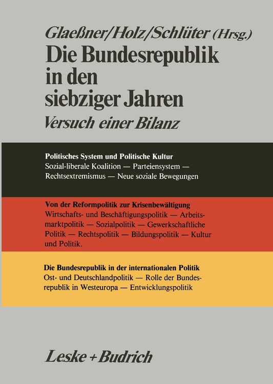 Produktbild: Die Bundesrepublik in den siebziger Jahren