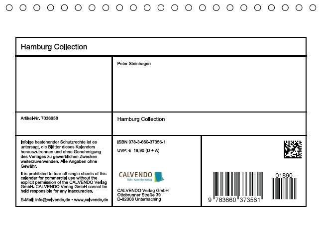 Produktbild: Hamburg Collection (Tischkalender immerw&auml;hrend DIN A5 quer)