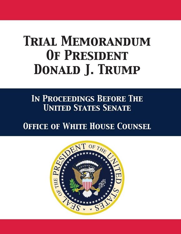 Produktbild: Trial Memorandum Of President Donald J. Trump