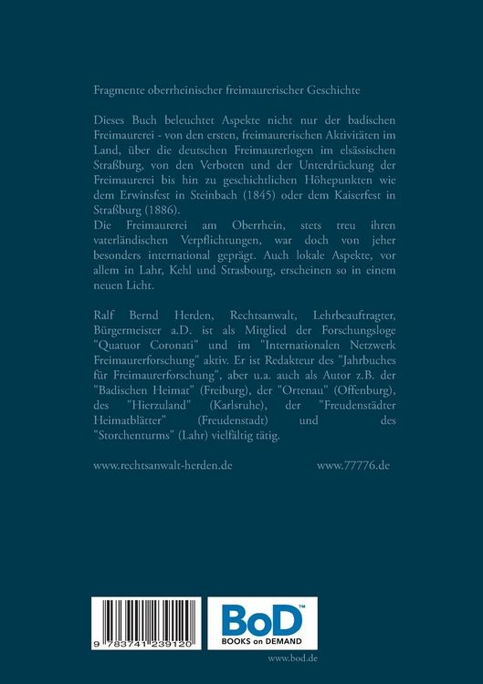 Produktbild: Fragmente oberrheinischer freimaurerischer Geschichte