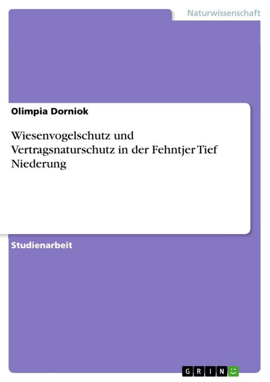 Produktbild: Wiesenvogelschutz und Vertragsnaturschutz in der Fehntjer Tief Niederung