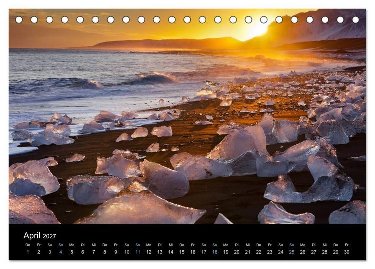 Produktbild: Traumziel Island 2027 (Tischkalender 2027 DIN A5 quer), CALVENDO Monatskalender