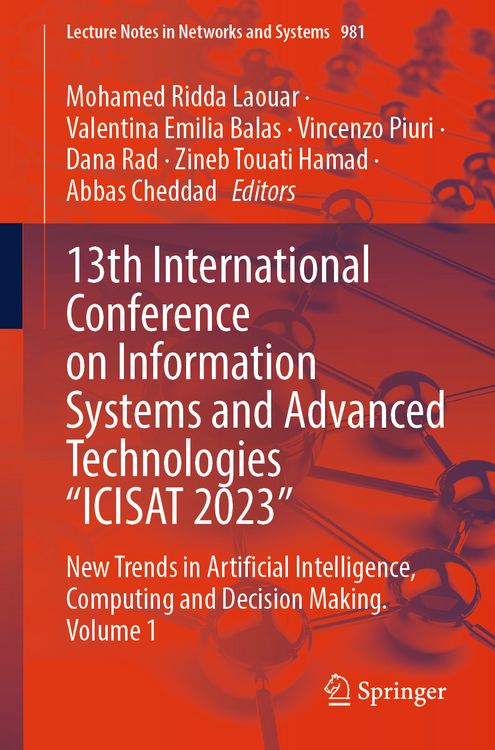 Produktbild: 13th International Conference on Information Systems and Advanced Technologies &ldquo;ICISAT 2023&rdquo;
