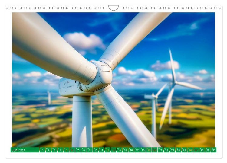 Produktbild: Wind und Sonnenenergie (Wandkalender 2027 DIN A3 quer), CALVENDO Monatskalender