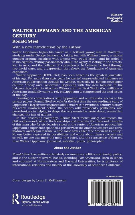 Produktbild: Walter Lippmann and the American Century