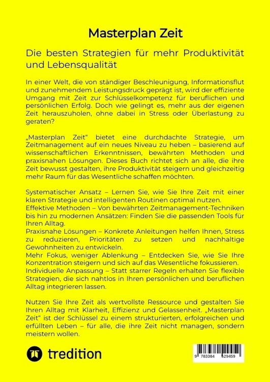 Produktbild: Masterplan Zeit
