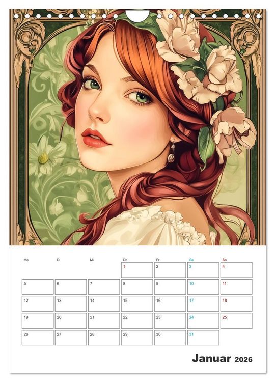 Produktbild: Eleganz der Epoche (Wandkalender 2026 DIN A4 hoch), CALVENDO Monatskalender