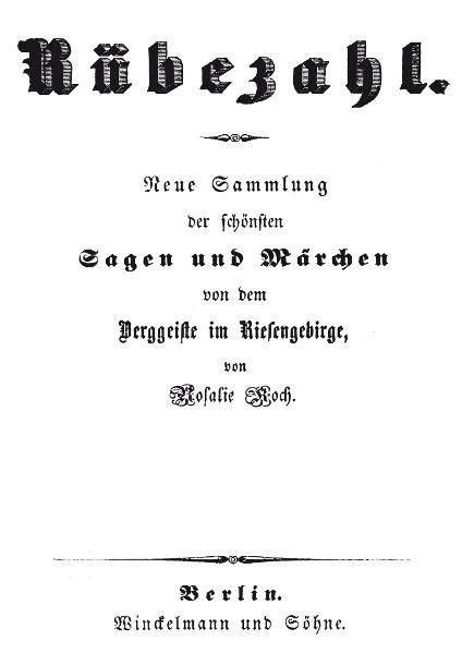 Produktbild: R&uuml;bezahl &ndash; Berggeist im Riesengebirge 1845 - Band 1 (von 2)