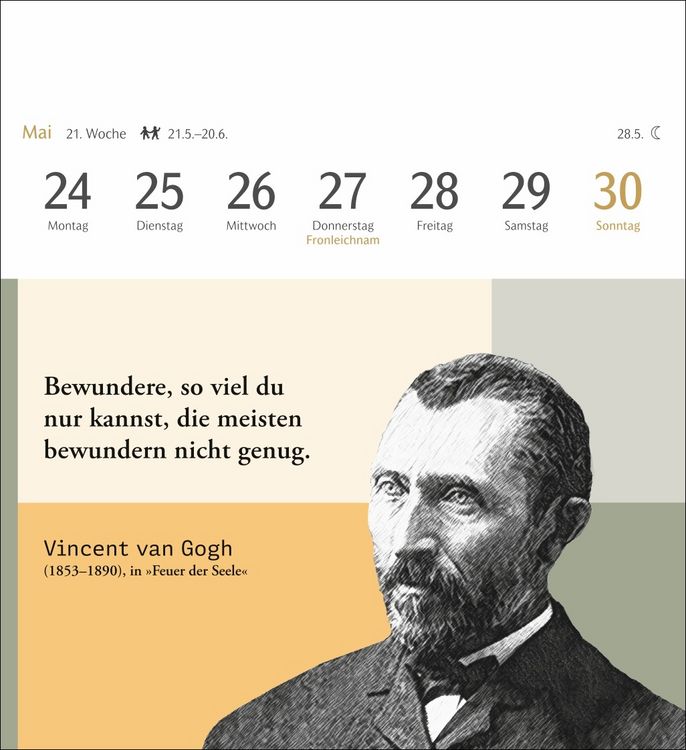Produktbild: Zeitlose Wahrheiten Postkartenkalender 2027 - Kalender mit 53 Karten, ausgew&auml;hlt und kommentiert von Klaus Michael Groll