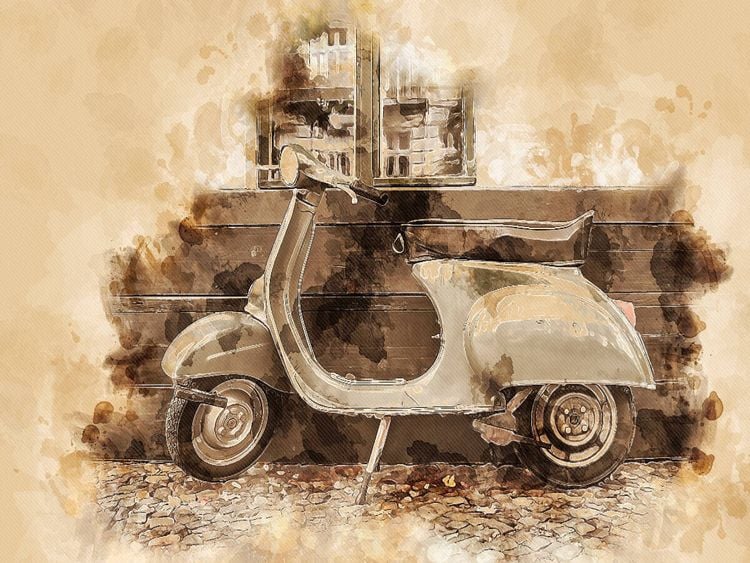 Produktbild: CALVENDO Puzzle Vespa Mototrroller | 1000 Teile Lege-Gr&ouml;&szlig;e 64x48cm Foto-Puzzle f&uuml;r gl&uuml;ckliche Stunden